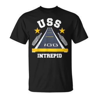 Uss Intrepid Aircraft Carrier Military Veteran T-Shirt - Seseable