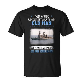 Uss John Young Dd-973 Destroyer Class Veterans Father Day T-Shirt - Seseable