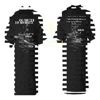 Uss New Mexico Bb-40 Battleship Ww2 American Warship Veteran T-Shirt - Seseable