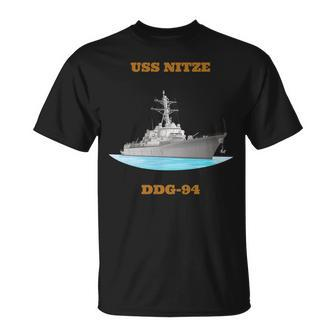 Uss Nitze Ddg-94 Navy Sailor Veteran T-Shirt - Seseable