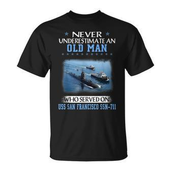 Uss San Francisco Ssn-711 Submarine Veterans Day Father Day T-Shirt - Seseable