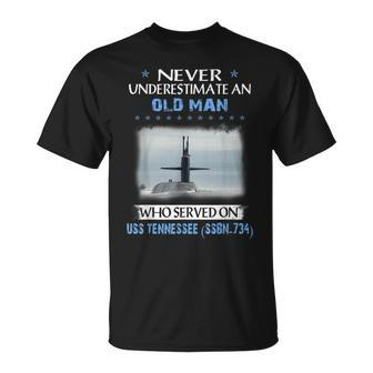 Uss Tennessee Ssbn-734 Submarine Veterans Day Father Day T-Shirt - Seseable