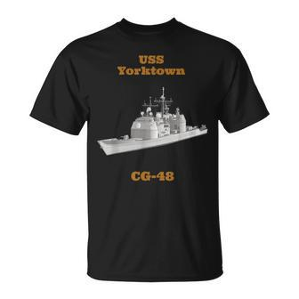 Uss Yorktown Cg-48 Navy Sailor Veteran T-Shirt - Seseable