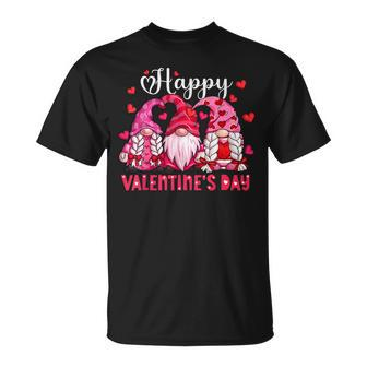 Valentine Gnome Love Valentines Day Gnomes Friends Squad T-Shirt - Seseable