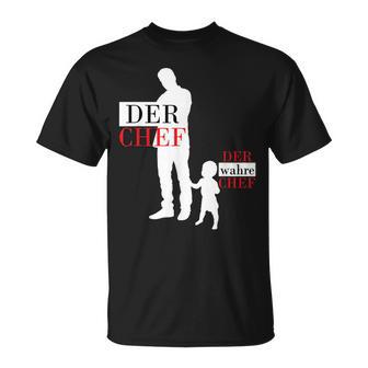 Vater Sohn Partnerlook Papa Und Kind Outfit T-Shirt - Seseable