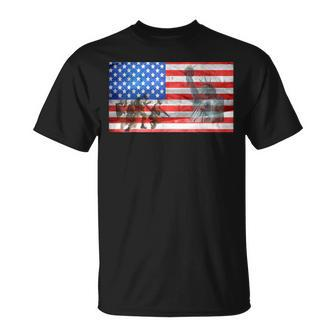 Veteran American Flag Patriotic Soldier Liberty T-shirt - Seseable