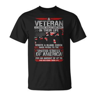 I Am Veteran Ex-Army Served Sacrificed Respect Veteran T-Shirt - Seseable