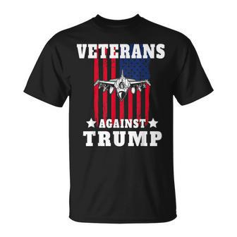 Veterans Against Trump Anti Trump Military Gifts Unisex T-Shirt | Mazezy