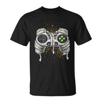 Video Game Controller Halloween Mummy Costume T-shirt - Thegiftio UK