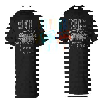 Vintage 1972 Cassette Tape 1972 Birthday Gifts 51 Year Old Unisex T-Shirt | Mazezy