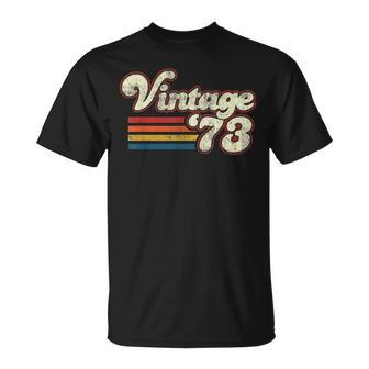 Vintage 1973 Birthday Unisex T-Shirt | Mazezy