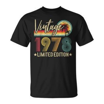 Vintage 1978 45Th Birthday 45 Years Old Limited Edition T-Shirt - Seseable