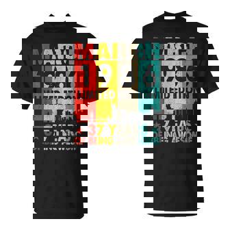 Vintage 1986 37 Yrs Old Made In March 1986 37Th Birthday Unisex T-Shirt | Mazezy