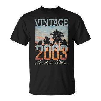 Vintage 2003 Limited Edition 20Th Birthday 20 Year Old Gifts Unisex T-Shirt | Mazezy