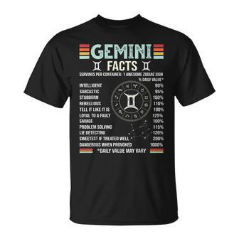 Vintage Astrology May June Birthday Zodiac Sign Retro Gemini Unisex T-Shirt | Mazezy