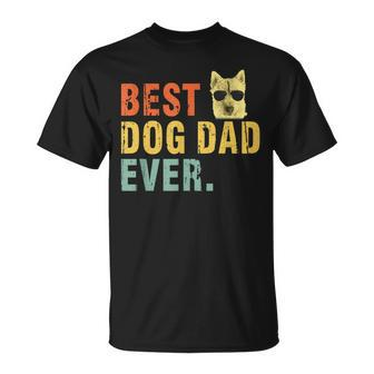 Vintage Best Dog Dad Ever T Norwich Terrier Unisex T-Shirt | Mazezy