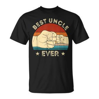 Vintage Best Uncle Ever Fist Bump Funny Fathers Day Gifts Unisex T-Shirt - Seseable