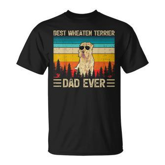 Mens Vintage Best Wheaten Terrier Dad Ever Fathers Day T-Shirt - Seseable