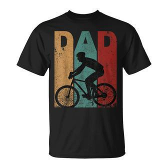 Vintage Bicycle Dad Cycling Grandpa Fathers Day 4Th Of July T-Shirt - Seseable