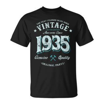 Vintage Birthday Awesome Since 1935 Legends T-Shirt - Seseable
