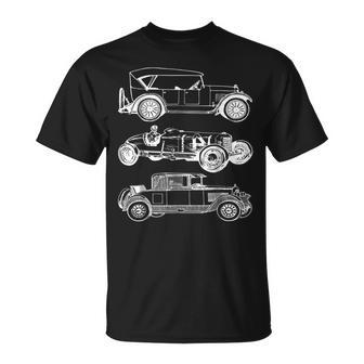 Vintage Cars Car Retro Automobiles Mechanic Unisex T-Shirt | Mazezy