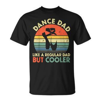 Mens Vintage Dance Dad Like A Regular Dad But Cooler Fathers Day T-Shirt - Seseable