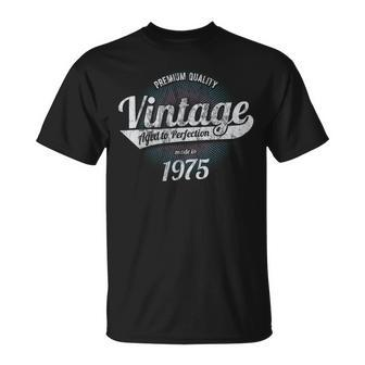 Vintage Est 1975 44 Years Old 44Th Birthday Gift Unisex T-Shirt | Mazezy