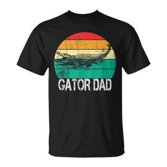 Mens Vintage Gator Dad Reptile Alligator Father T-Shirt - Seseable