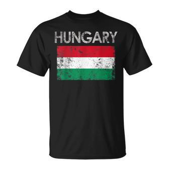 Vintage Hungary Hungarian Flag Pride T-Shirt - Seseable