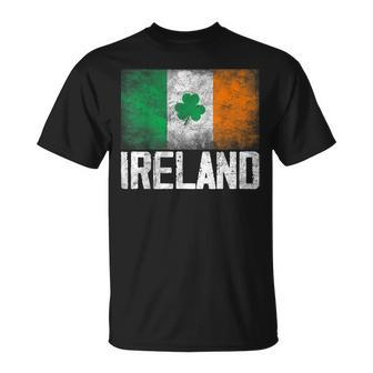 Vintage Ireland Irish Flag Green St Patricks Day T-Shirt - Seseable