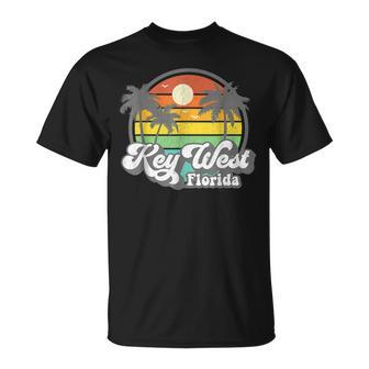 Vintage Key West Florida Keys Retro 70S Beach Vacation Unisex T-Shirt | Mazezy
