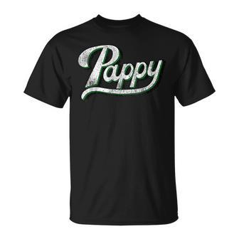 Mens Vintage Pappy Fathers Day For Grandpa From Grandkids T-Shirt - Seseable