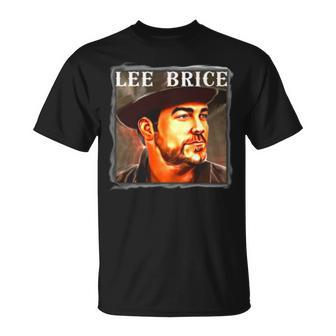 Vintage Portrait Of Lee Brice Unisex T-Shirt | Mazezy
