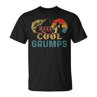 Vintage Reel Cool Grumps For Fishing Nature Lovers Gift For Mens Unisex T-Shirt | Mazezy
