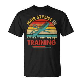 Vintage Retro Hair Stylist In Training Proud Future Job T-Shirt - Seseable