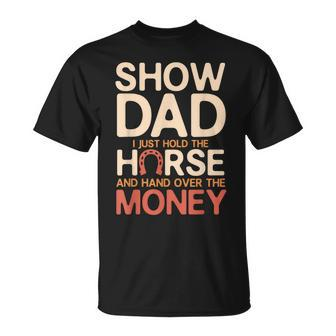 Mens Vintage Show Horse Dad Livestock Shows T-Shirt - Seseable