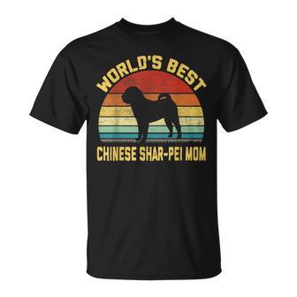Vintage Worlds Best Chinese Shar Pei Mom T-shirt - Seseable