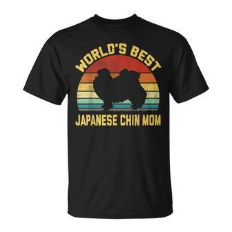 Vintage Worlds Best Japanese Chin Mom T-shirt - Seseable