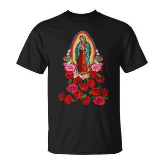 Virgin Mary Our Lady Of Guadalupe Catholic Saint Unisex T-Shirt - Seseable