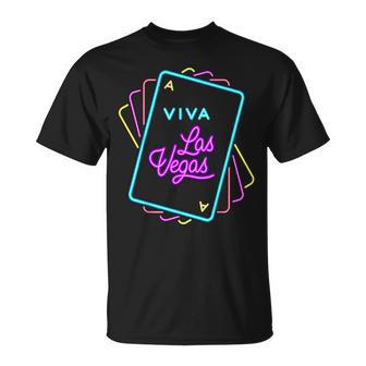 Viva Las Vegas Spielkarten Unisex T-Shirt, Modisches Design - Seseable