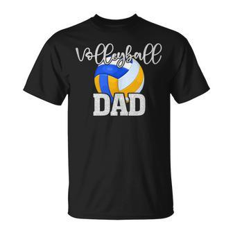 Volleyball Dad Vintage Volleyball Family Matching T-Shirt - Seseable