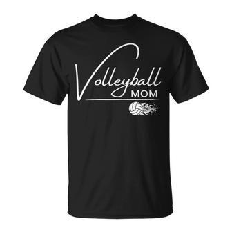Volleyball Mom Volleyball Mama Graphic Gift For Womens Unisex T-Shirt
