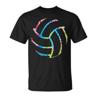 Volleyball Stuff Attire Tie Dye For A N Girl Player T-shirt - Seseable
