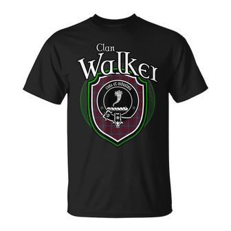 Walker Clan Crest | Scottish Clan Walker Family Badge Unisex T-Shirt - Seseable