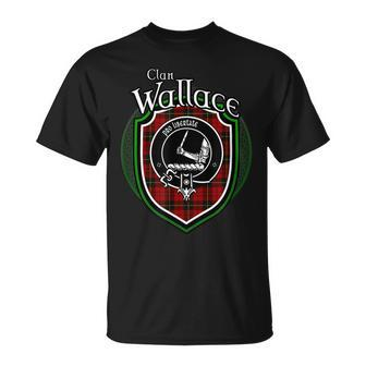 Wallace Clan Crest Scottish Clan Wallace Family Badge T-shirt - Seseable