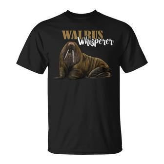 Walrus Whisperer Lustiger Meeresfisch Tier Ozean Wildtier Zoo T-Shirt - Seseable