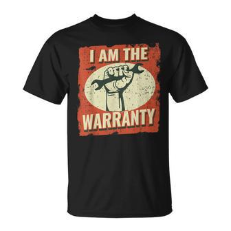 I Am The Warranty Vintage Mechanic Dad For Men Auto Mechanic T-Shirt - Seseable