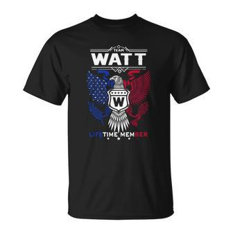 Watt Name - Watt Eagle Lifetime Member Gif Unisex T-Shirt - Seseable