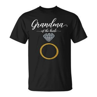 Wedding Shower Gift For Grandmother Grandma Of The Bride Gift For Womens Unisex T-Shirt | Mazezy