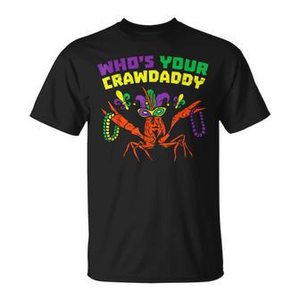 Whos Your Crawdaddy Crawfish Jester Beads Mardi Gras V2 T-shirt - Thegiftio UK
